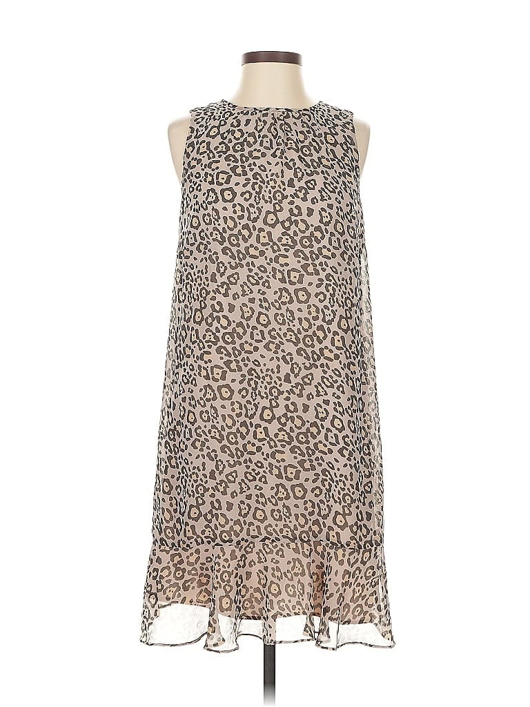 Pre-owned Ann Taylor Loft Casual Dress In Brown