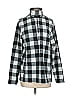 Lands' End 100% Polyester Checkered-gingham Gray Black Pullover Sweater Size 1 - photo 1
