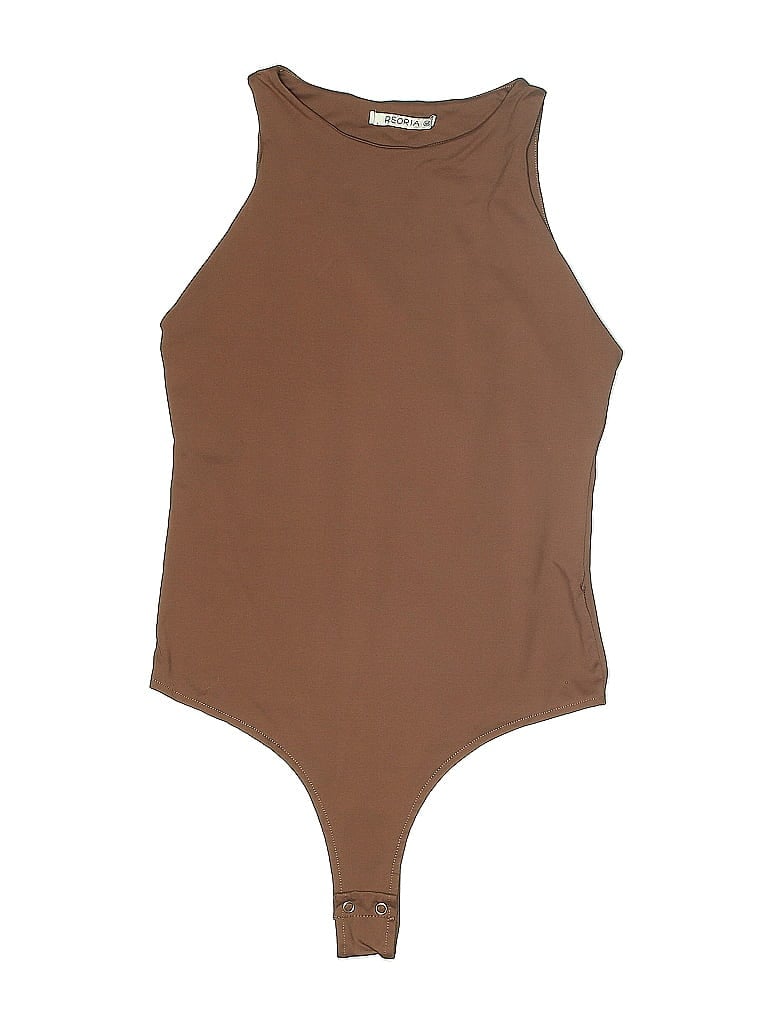 Pre-owned Reoria Bodysuit In Brown