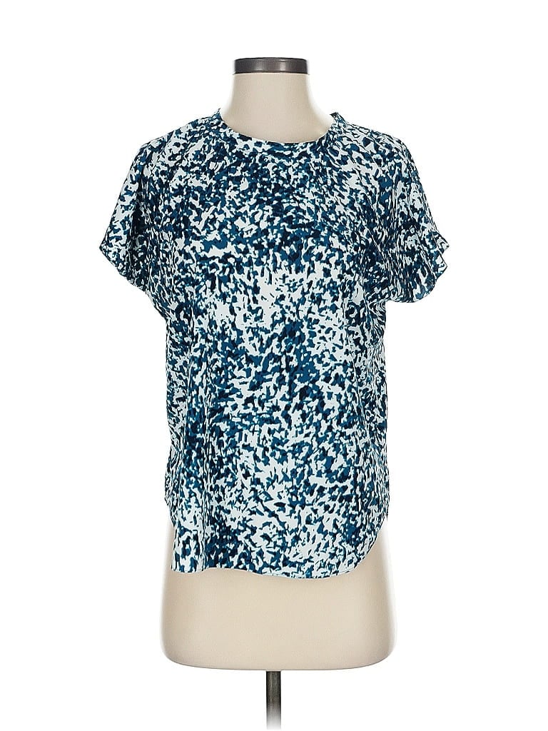 Click to view more detailed imagery on our partner's website Pre-owned Trouve Short Sleeve Blouse In Blue