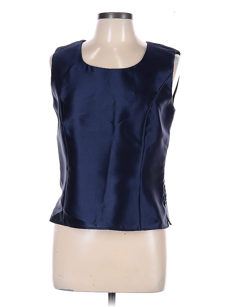 UNBRANDED Pre-owned Sleeveless Blouse In Blue