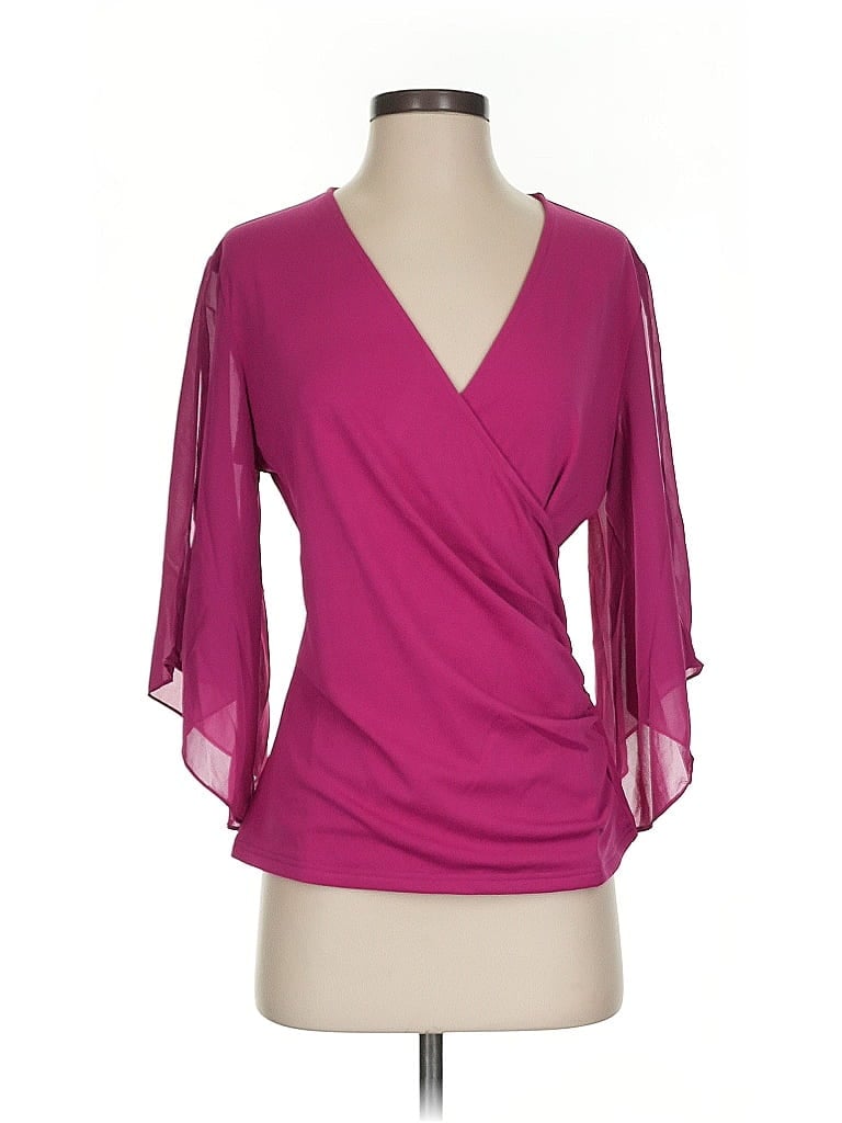 Grace Karin 3/4 Sleeve Blouse In Pink