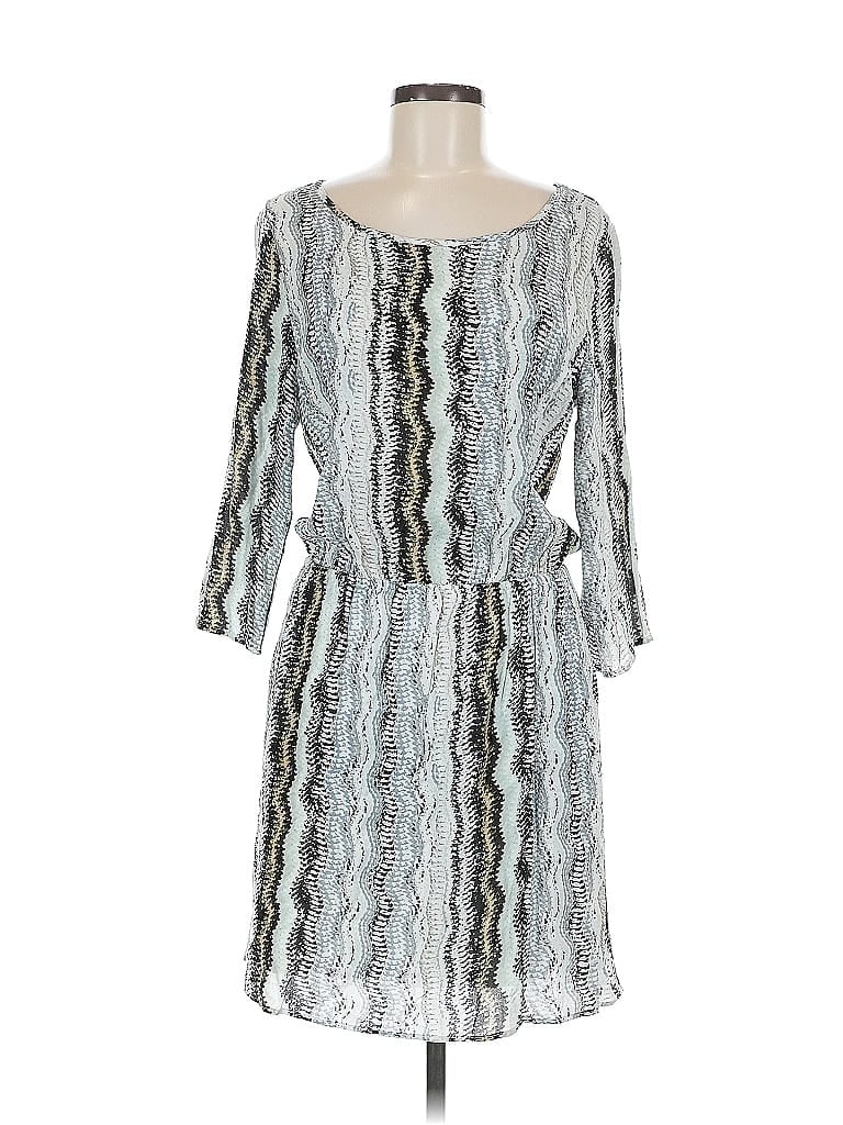 Pre-owned Ella Moss Casual Dress In Gray