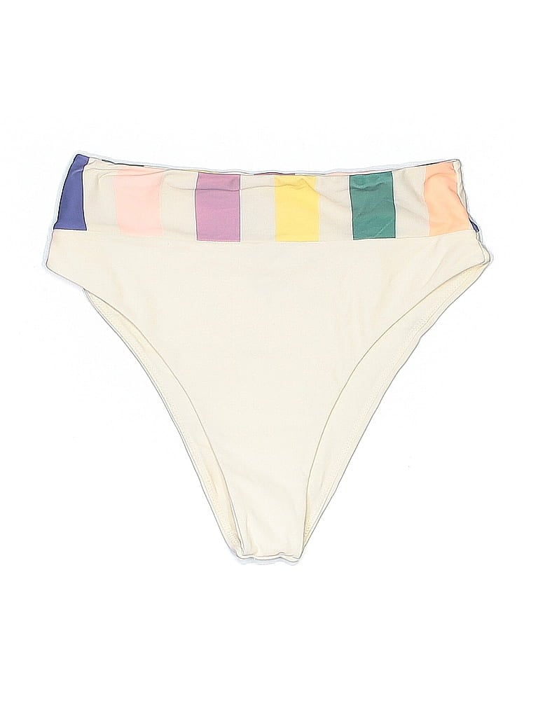Pre-owned Tularosa Swimsuit Bottoms In White