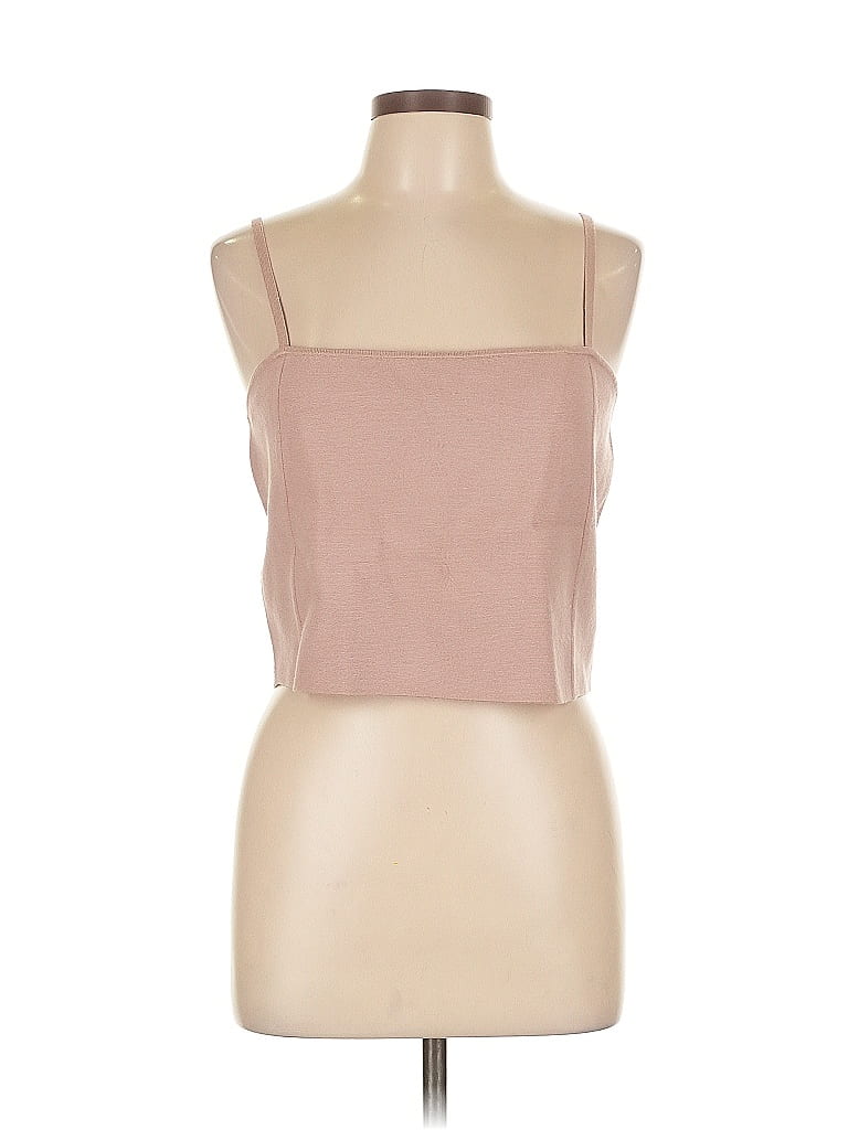 Pre-owned Express Tube Top Tan Strapless Neckline Tops In Brown