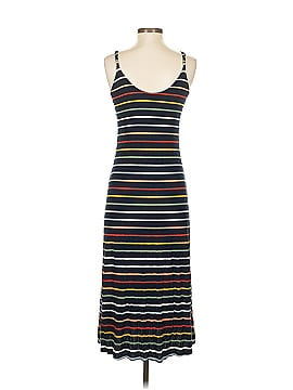 Unbranded Stripes Burgundy Casual Dress Size 7
