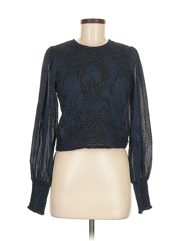 UNBRANDED Pre-owned Long Sleeve Blouse In Blue