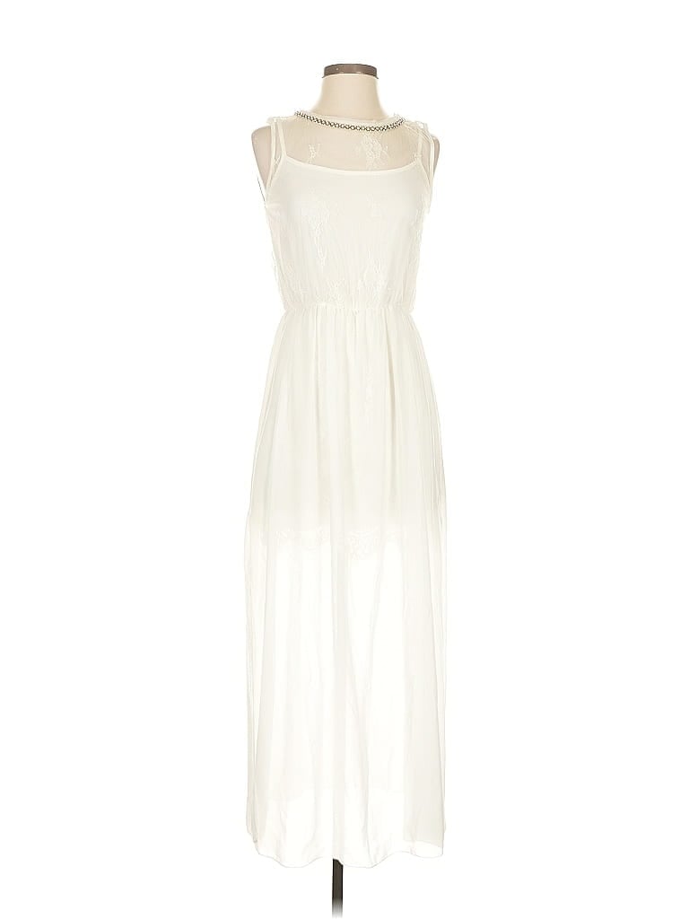 Pre-owned Assorted Brands Casual Dress In White