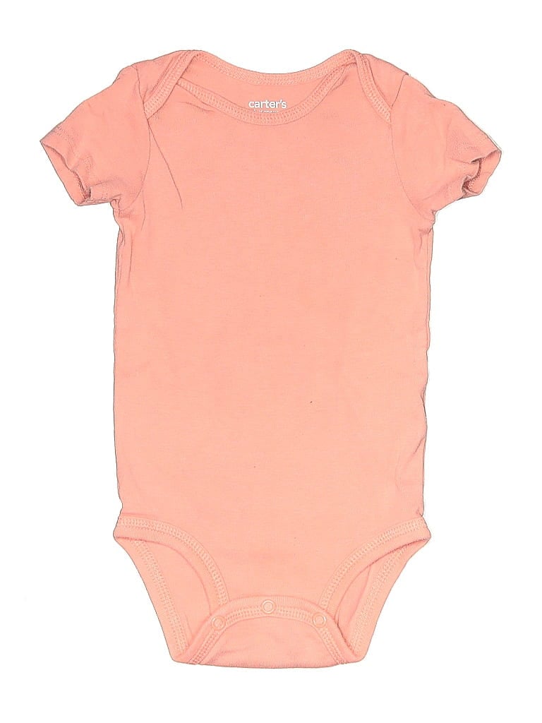 Click to view more detailed imagery on our partner's website Pre-owned Carter's Babies' Short Sleeve Onesie In Orange