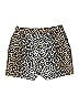 Elizabeth and James Animal Print Gold Brown Shorts Size 4 - photo 2