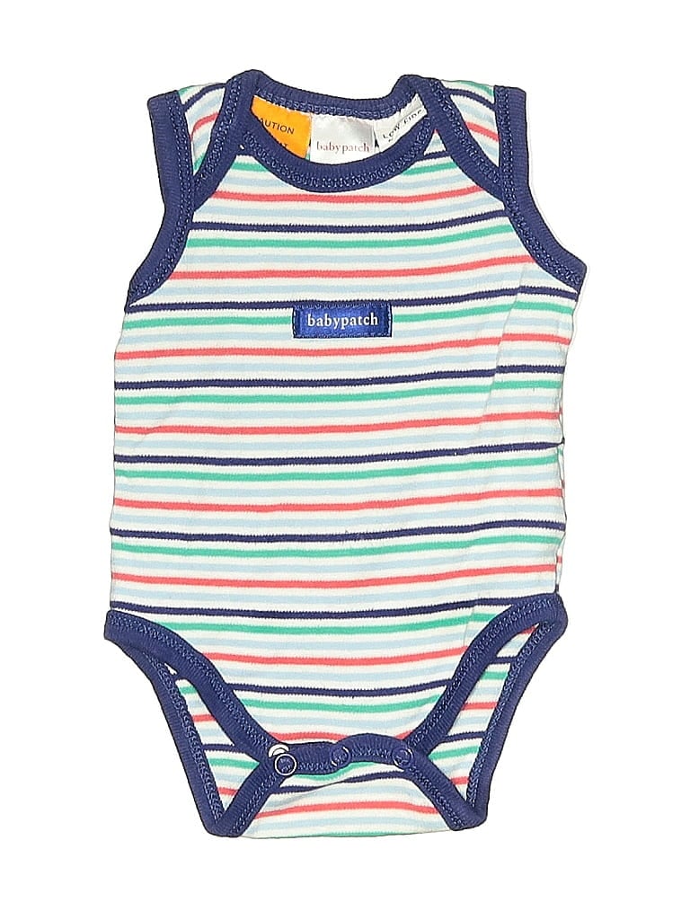 Pre-owned Assorted Brands Babies' Short Sleeve Onesie In Blue