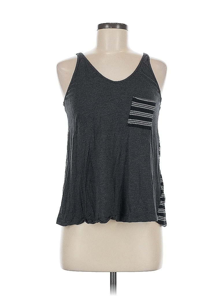Pre-owned Old Navy Tank Top Gray Halter Neckline Tops