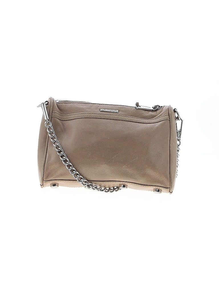 Rebecca Minkoff 100% Leather Gray Tan Leather Crossbody Bag One size - photo 1