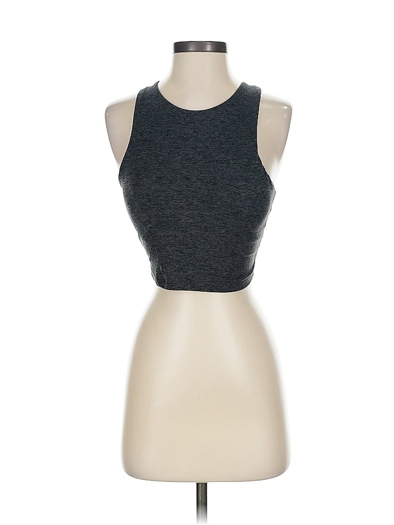 Pre-owned Kyodan Tank Top Gray Halter Neckline Tops