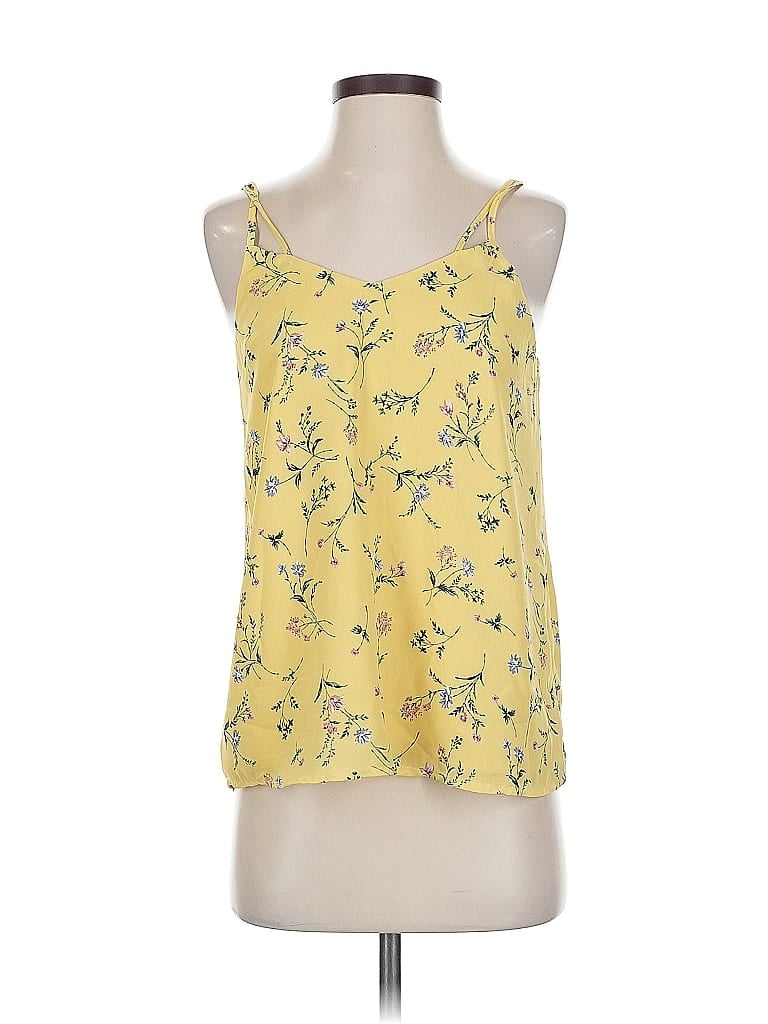 Pre-owned T Tahari Sleeveless Blouse In Yellow