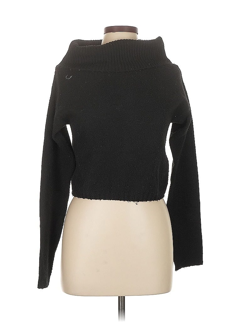 Pre-owned Silence And Noise Turtleneck Sweater In Black