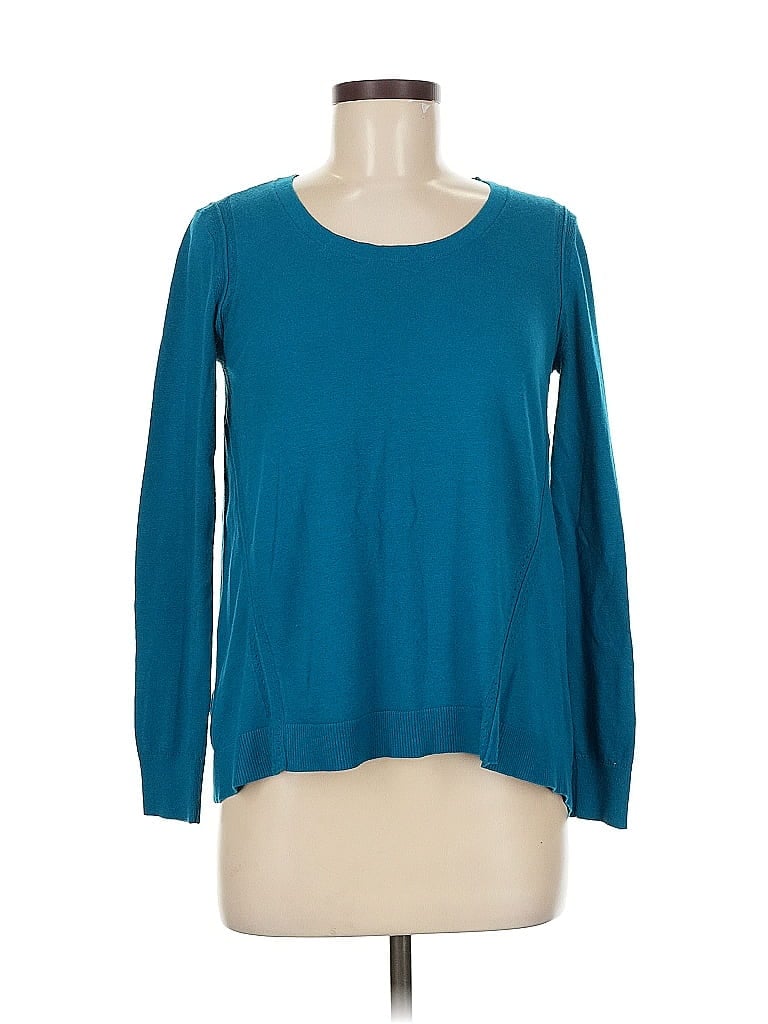 Pre-owned Ann Taylor Loft Pullover Sweater In Blue