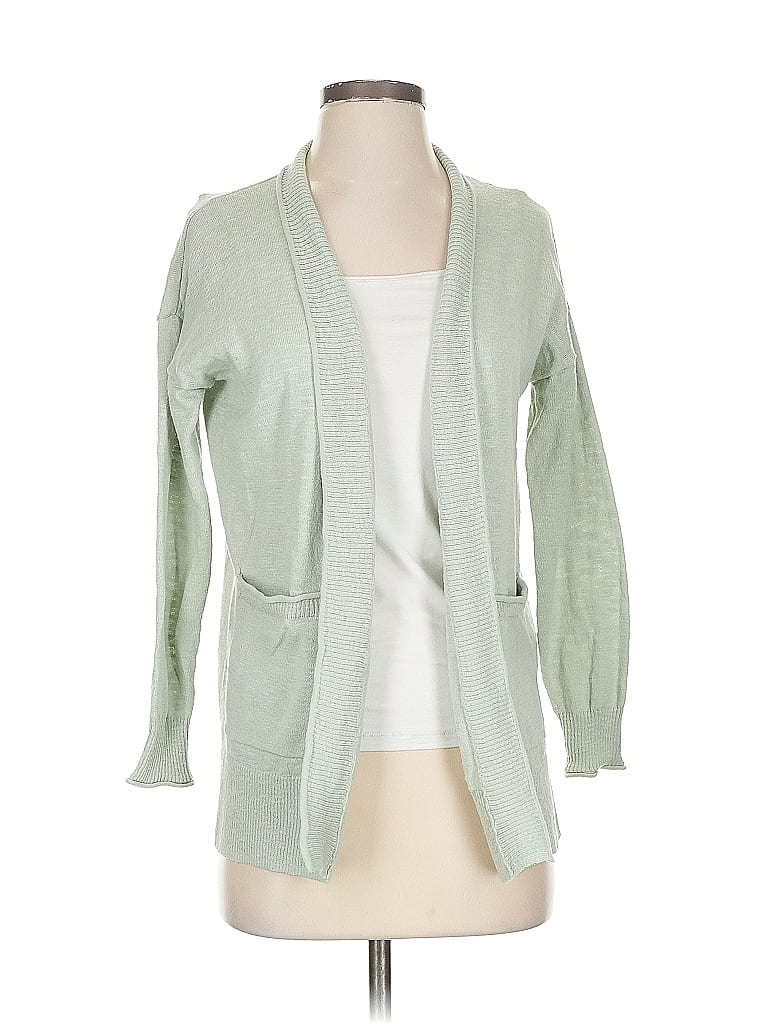 Pre-owned Madewell Cardigan Sweater In Green