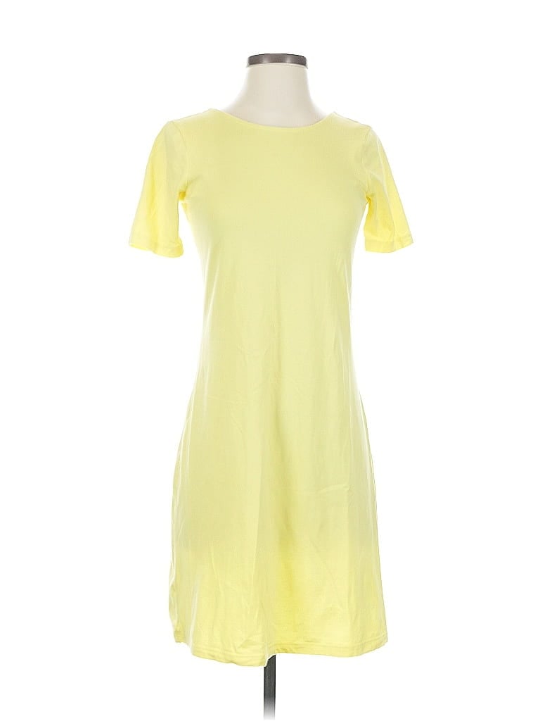 Pre-owned Lands' End Casual Dress In Yellow