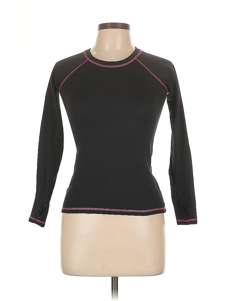 Pre-owned All In Motion Cardigan Sweater In Black