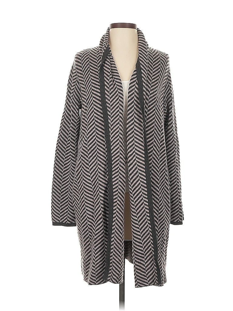 Pre-owned Ann Taylor Cardigan Sweater In Gray