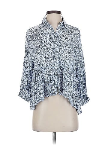 Karlie 3/4 Sleeve Button-Down Shirt (view 1)