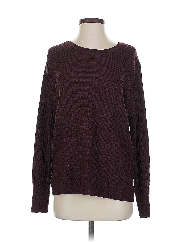 Pre-owned Soho Jeans New York & Company Pullover Sweater In Burgundy