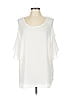 Collection 100% Polyester Ivory Sleeveless Blouse Size L (estimated) - photo 1