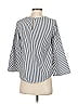 Blue Rain Gray 3/4 Sleeve Blouse Size XS - photo 2