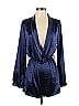 L'Artiste Metallic Blue Romper Size S - photo 1