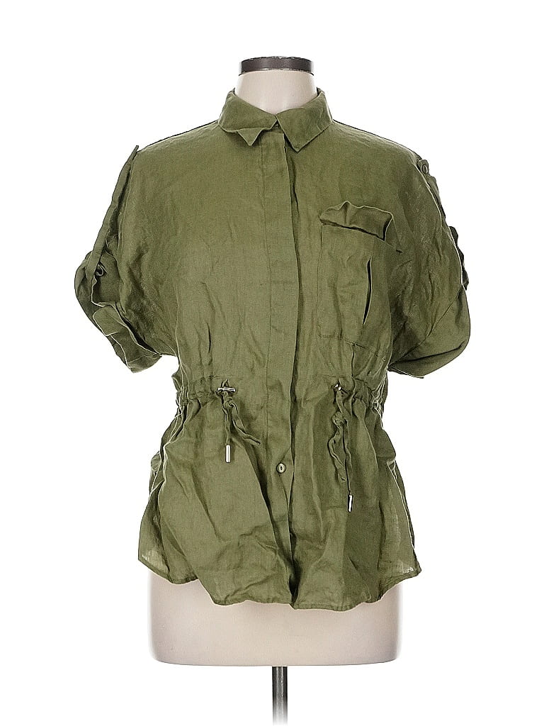 Zara Green Short Sleeve Blouse Size M - photo 1