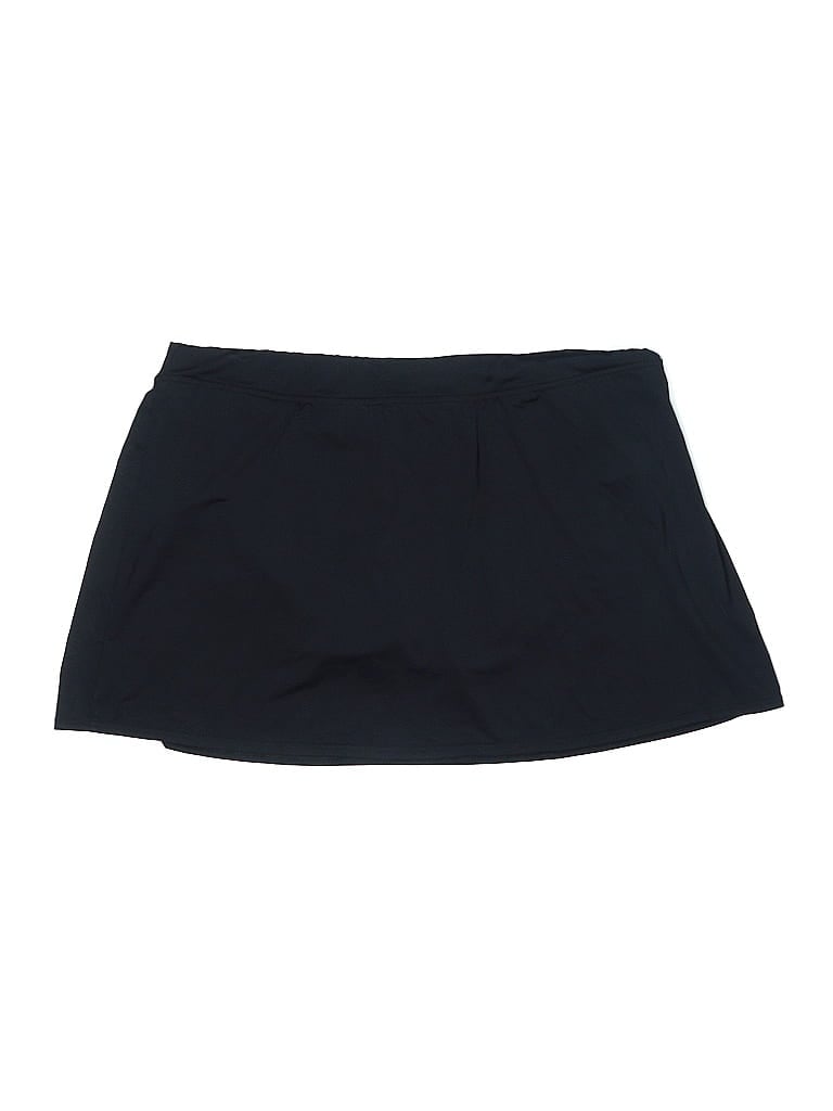 Pre-owned Lands' End Casual Skirt In Black