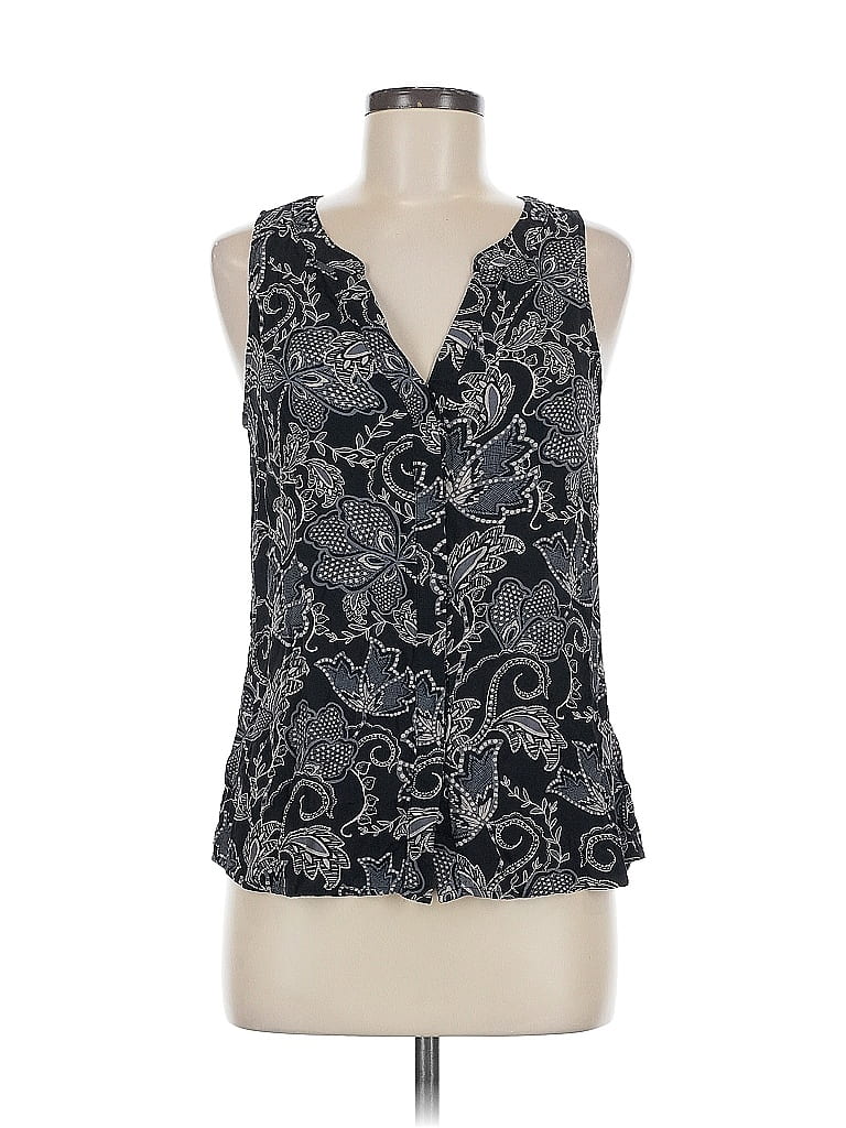 Pre-owned Sanctuary Sleeveless Blouse In Black