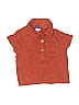 Old Navy 100% Cotton Orange Short Sleeve Button-Down Shirt Size 0-3 mo - photo 1