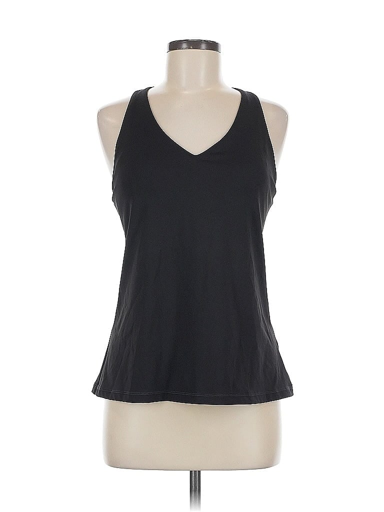 Pre-owned Tek Gear Tank Top Black Halter Neckline Tops