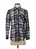 Eddie Bauer Plaid Teal Long Sleeve Button-Down Shirt Size XS - photo 1