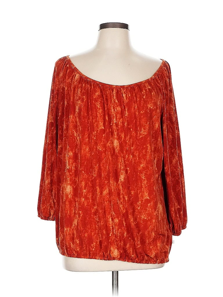 MICHAEL MICHAEL KORS Pre-owned 3/4 Sleeve Blouse In Orange
