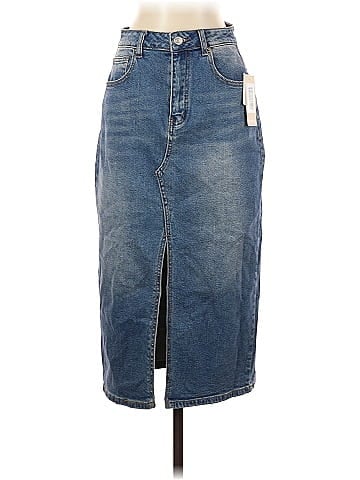Just Fab Denim Skirt (view 1)