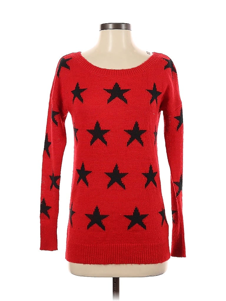 Pre-owned Express Pullover Sweater In Red