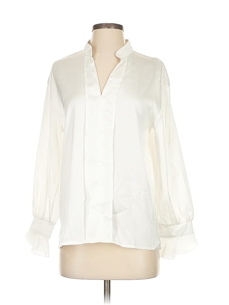Made With Love 3/4 Sleeve Blouse In White