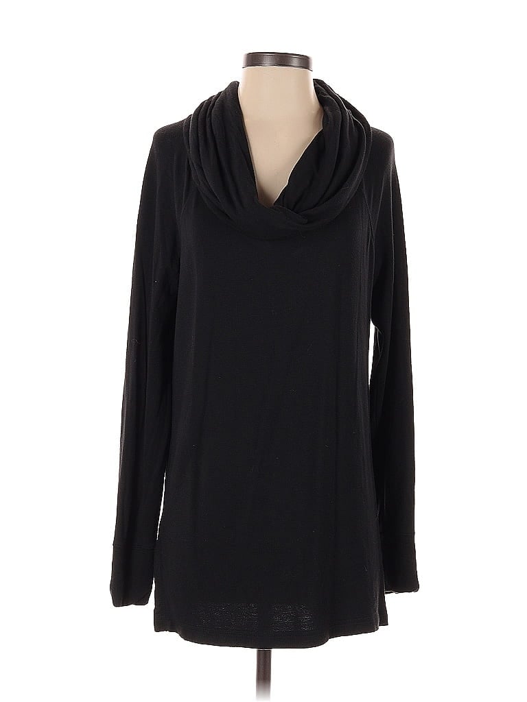 Pre-owned Lou & Grey Turtleneck Sweater In Black