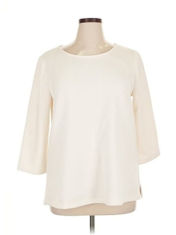 Ann Taylor Factory 3/4 Sleeve T-Shirt (view 1)