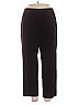 Linda Allard Ellen Tracy Solid Burgundy Casual Pants Size 16 - photo 1