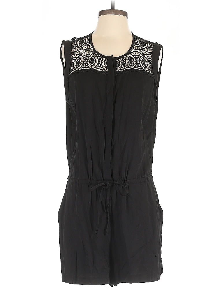 Pre-owned Ann Taylor Loft Romper In Black