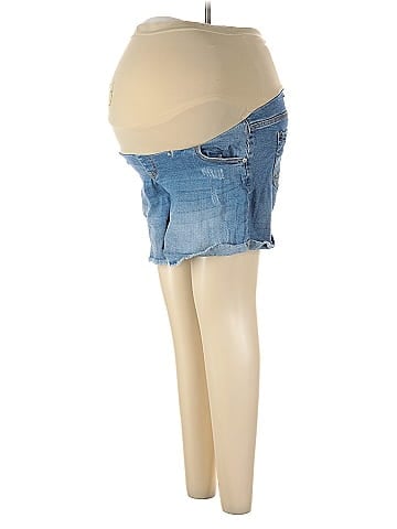 Indigo Blue Denim Shorts (view 1)