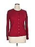 August Silk Burgundy Cardigan Size XL - photo 1