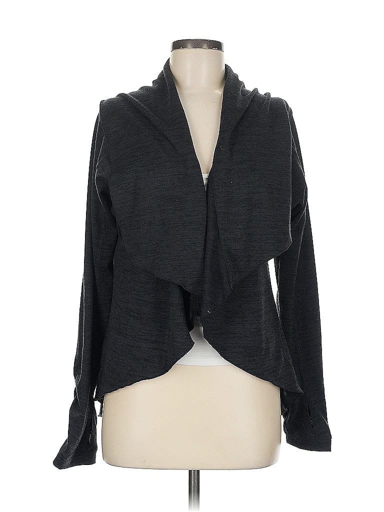 Pre-owned Athleta Cardigan Sweater In Gray