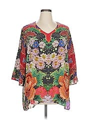Johnny Was 3/4 Sleeve Blouse