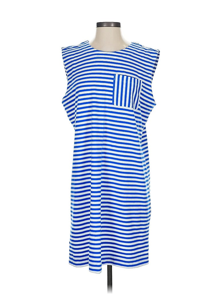 Pre-owned Ann Taylor Loft Casual Dress In Blue