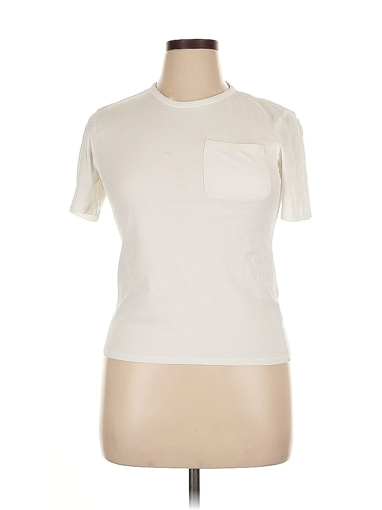 NORDSTROM Pre-owned Short Sleeve T-shirt In White